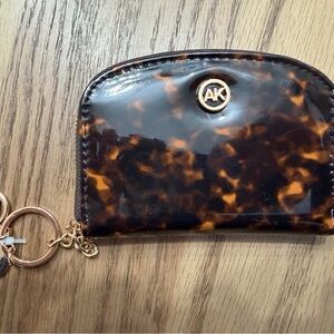 Anne Klein Tortoise Shell Coin Purse with Keychain